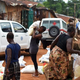 United Nations World Food Program staff during a supply-delivery operation in Freetown, Sierra Leone, on Nov. 7, 2014
FRANCISCO LEONG/Getty Images